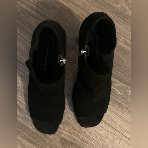 Steven By Steve Madden - Jette Open Toe Ankle Boot, black , 7M, Like New,No Box - Picture 4 of 16